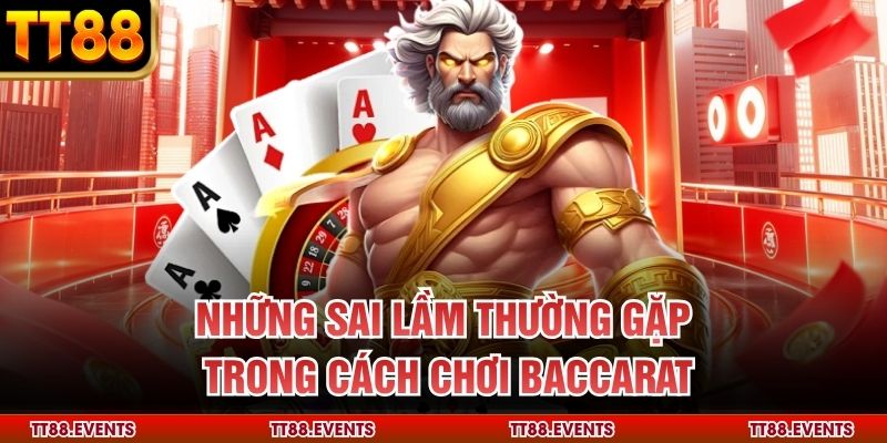 Những sai lầm thường gặp trong cách chơi baccarat